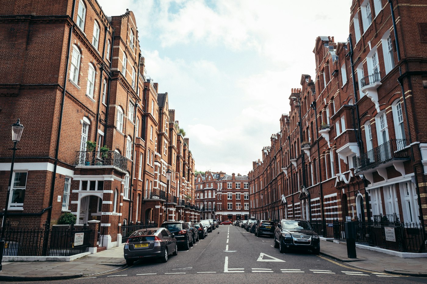 Brick townhouse being viewed on location